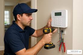 Professional alarm system install